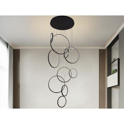 LED Żyrandol ściemnialny na lince LED/290W/230V 3000-6500K śr. 60 cm + zdalne sterowanie