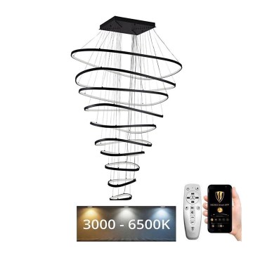 LED Żyrandol ściemnialny na lince LED/370W/230V 3000-6500K + pilot zdalnego sterowania