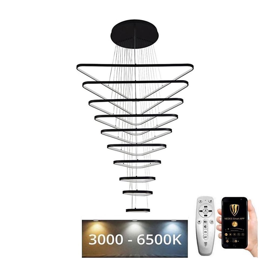 LED Żyrandol ściemnialny na lince LED/385W/230V 3000-6500K + Pilot zdalnego sterowania