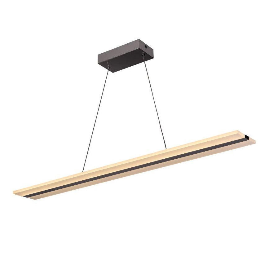 LED Żyrandol ściemnialny na lince LED/40W/230V 3000-6500K chrom + pilot zdalnego sterowania