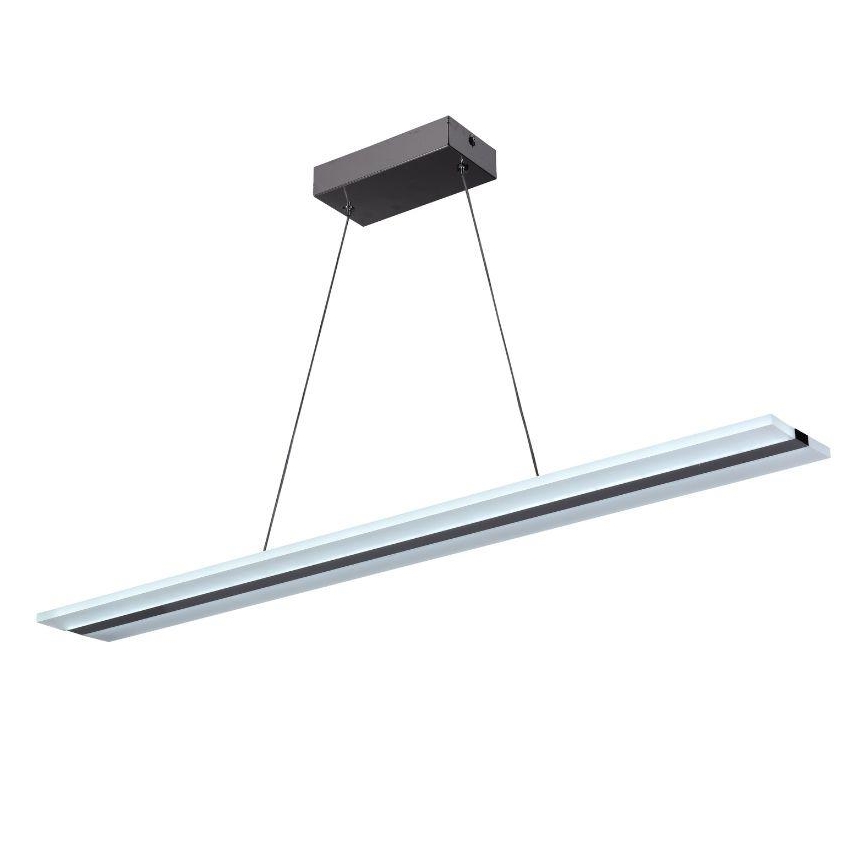 LED Żyrandol ściemnialny na lince LED/40W/230V 3000-6500K chrom + pilot zdalnego sterowania