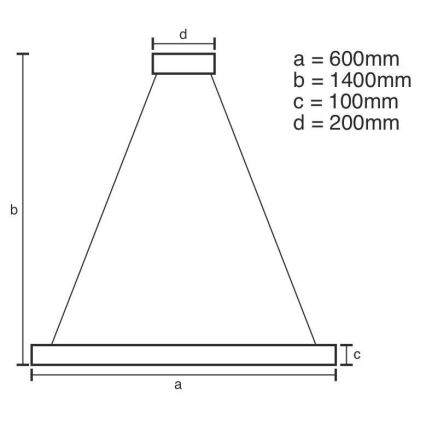 LED Ściemnialny kryształowy żyrandol na lince LED/40W/230V 3000-6500K chrom błyszczący + zdalne sterowanie