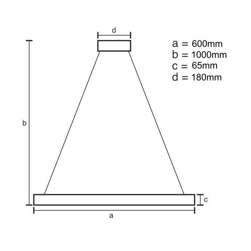 LED Ściemnialny kryształowy żyrandol na lince LED/40W/230V 3000-6500K chrom błyszczący + zdalne sterowanie