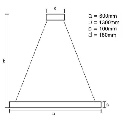 LED Ściemnialny kryształowy żyrandol na lince LED/40W/230V 3000-6500K chrom błyszczący + zdalne sterowanie