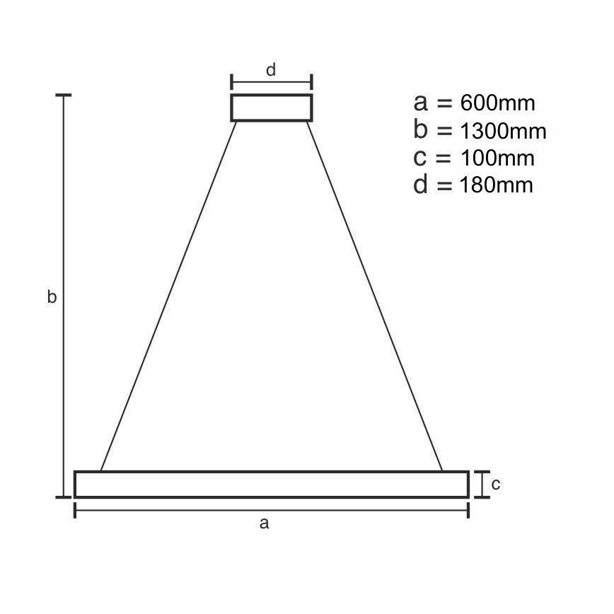 LED Ściemnialny kryształowy żyrandol na lince LED/40W/230V 3000-6500K chrom błyszczący + zdalne sterowanie