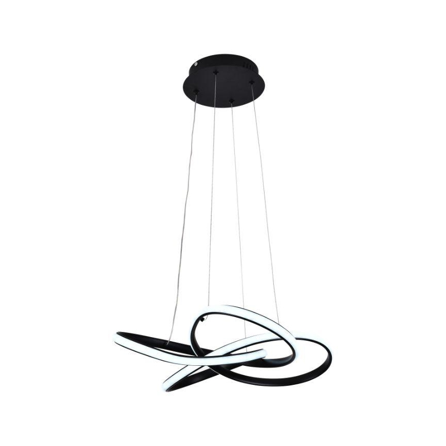 LED Żyrandol ściemnialny na lince LED/40W/230V 3000-6500K czarny + pilot zdalnego sterowania