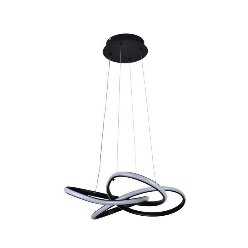 LED Żyrandol ściemnialny na lince LED/40W/230V 3000-6500K czarny + pilot zdalnego sterowania