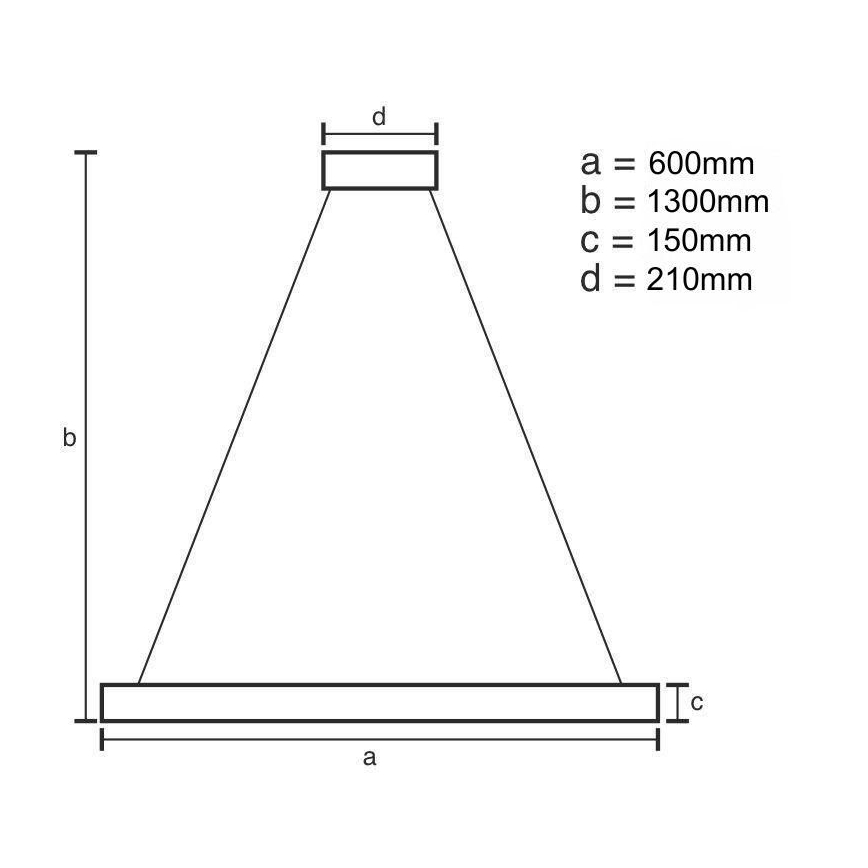 LED Ściemnialny żyrandol kryształowy na lince LED/40W/230V 3000-6500K złoty + pilot zdalnego sterowania