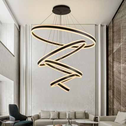 LED Żyrandol ściemnialny na lince LED/420W/230V 3000-6500K śr. 100 cm + zdalne sterowanie