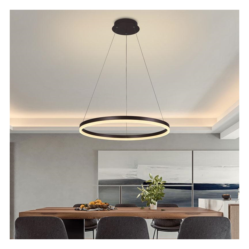 LED Żyrandol ściemnialny na lince LED/42W/230V 3000-6500K śr. 60 cm + zdalne sterowanie