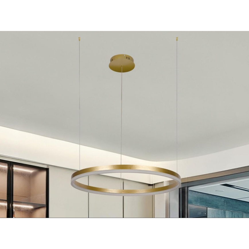 LED Żyrandol ściemnialny na lince LED/42W/230V 3000-6500K śr. 60 cm + zdalne sterowanie