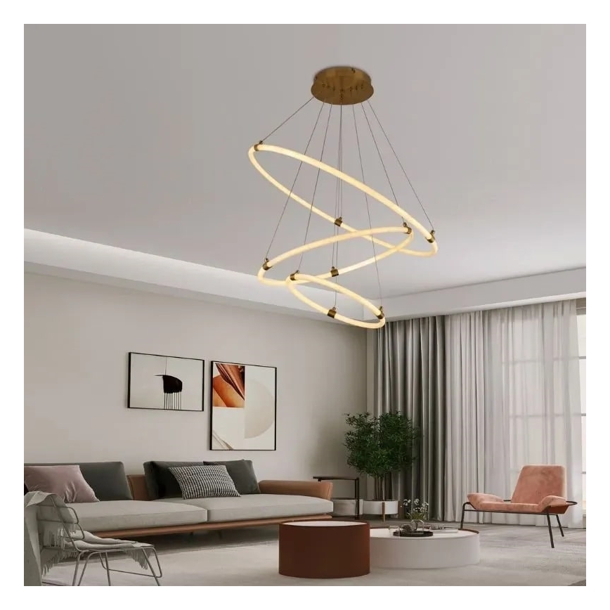 LED Żyrandol ściemnialny na lince LED/45W/230V 3000-6500K + pilot zdalnego sterowania