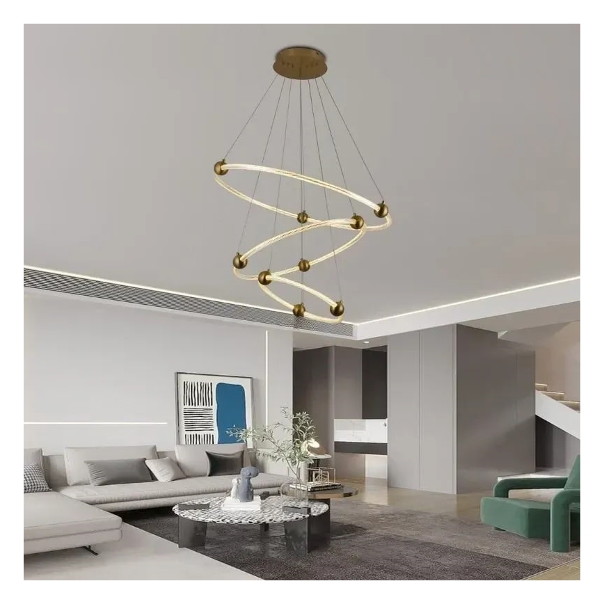 LED Żyrandol ściemnialny na lince LED/45W/230V 3000-6500K + pilot zdalnego sterowania