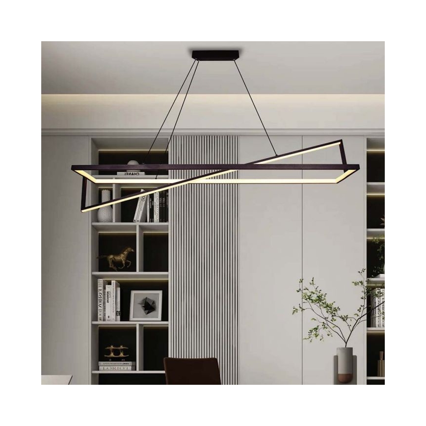 LED Żyrandol ściemnialny na lince LED/45W/230V 3000K 114 cm czarny