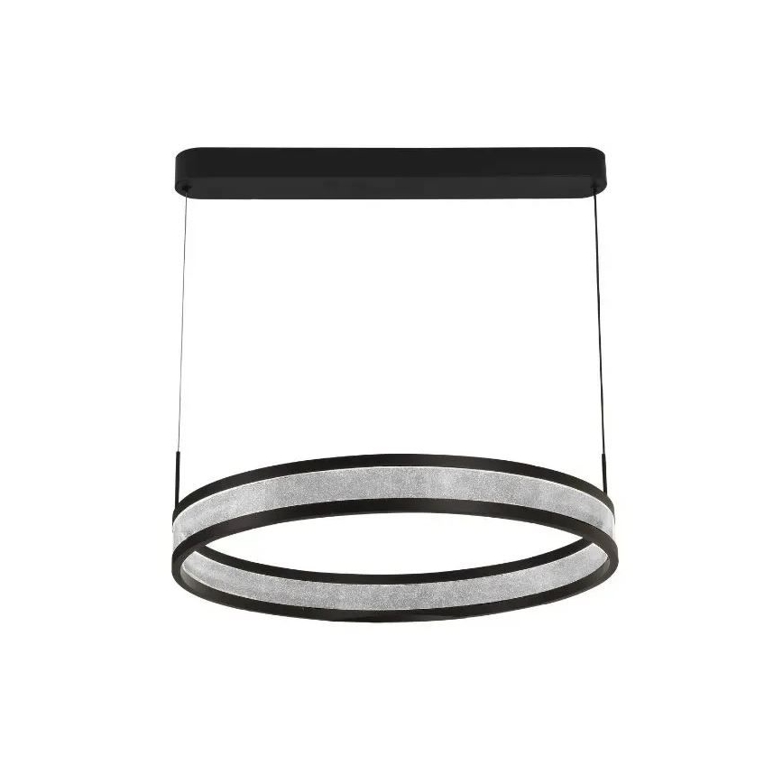 LED Żyrandol ściemnialny na lince LED/45W/230V 3000-6500K śr. 60 cm czarny + zdalne sterowanie
