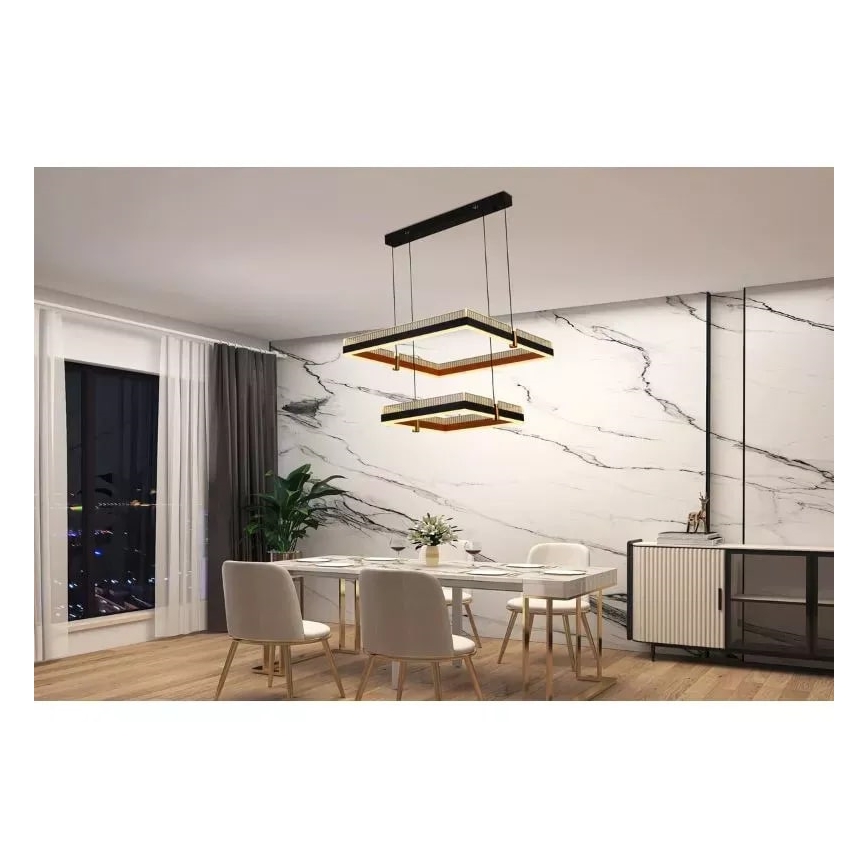 LED Żyrandol ściemnialny na lince LED/50W/230V 3000-6500K + pilot zdalnego sterowania