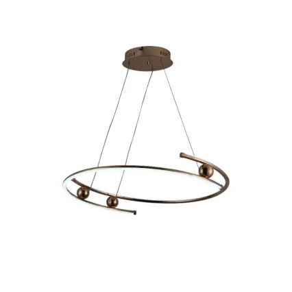 LED Żyrandol ściemnialny na lince LED/50W/230V 3000-6500K śr. 60 cm + zdalne sterowanie