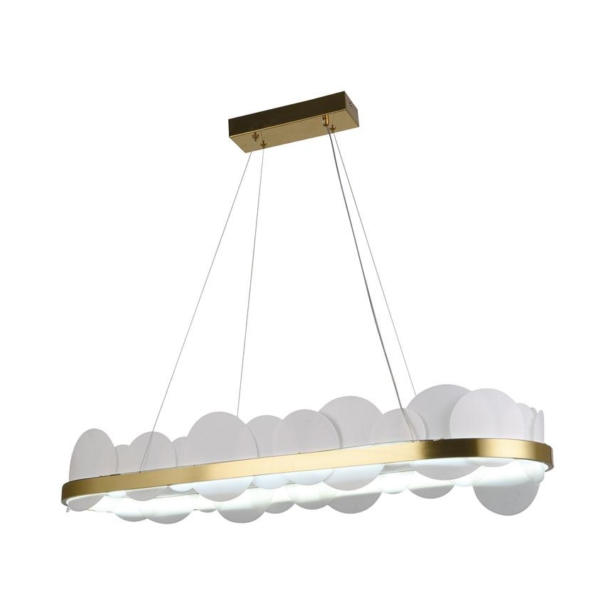 LED Żyrandol ściemnialny na lince LED/50W/230V 3000-6500K złoty + pilot zdalnego sterowania
