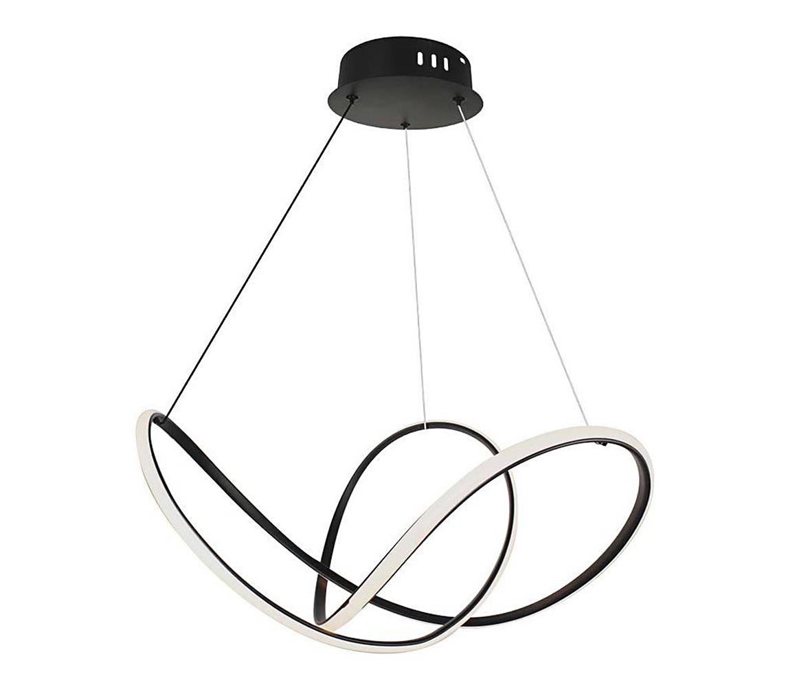 LED Żyrandol ściemnialny na lince LED/50W/230V 3000K czarny