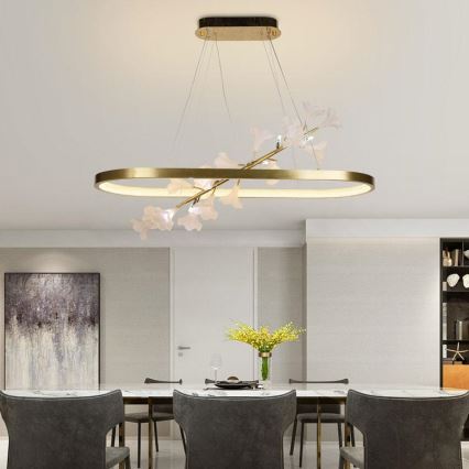 LED Żyrandol ściemnialny na lince LED/55W/230V 3000-6500K + pilot zdalnego sterowania