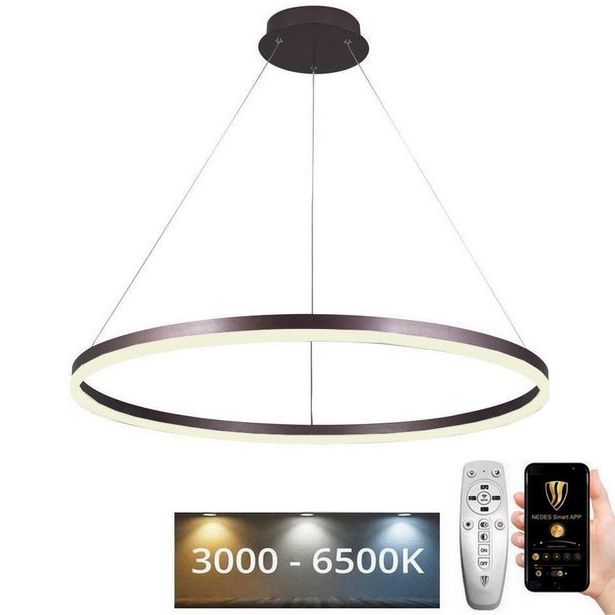 LED Żyrandol ściemnialny na lince LED/55W/230V 3000-6500K śr. 80 cm + zdalne sterowanie