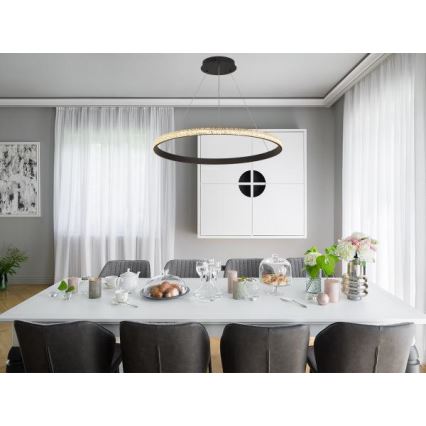 LED Żyrandol ściemnialny na lince LED/55W/230V 3000-6500K + zdalne sterowanie