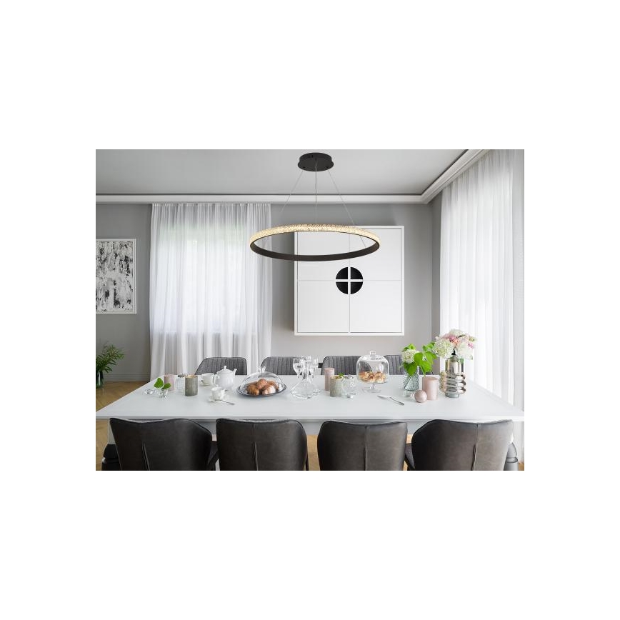 LED Żyrandol ściemnialny na lince LED/55W/230V 3000-6500K + zdalne sterowanie