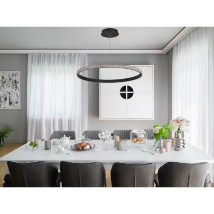 LED Żyrandol ściemnialny na lince LED/55W/230V 3000-6500K + zdalne sterowanie