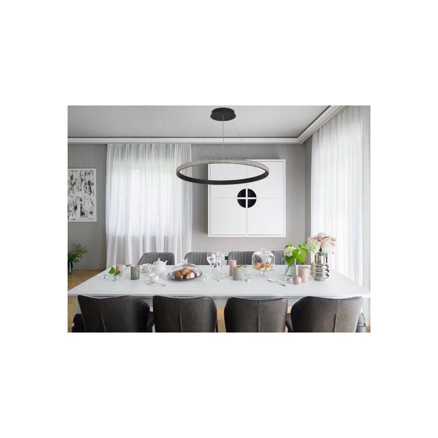 LED Żyrandol ściemnialny na lince LED/55W/230V 3000-6500K + zdalne sterowanie