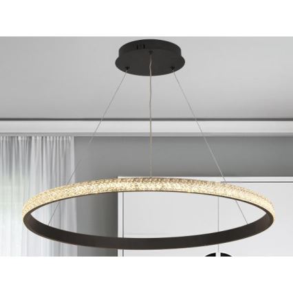 LED Żyrandol ściemnialny na lince LED/55W/230V 3000-6500K + zdalne sterowanie