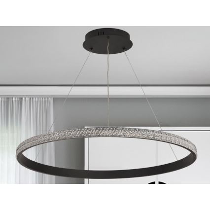 LED Żyrandol ściemnialny na lince LED/55W/230V 3000-6500K + zdalne sterowanie