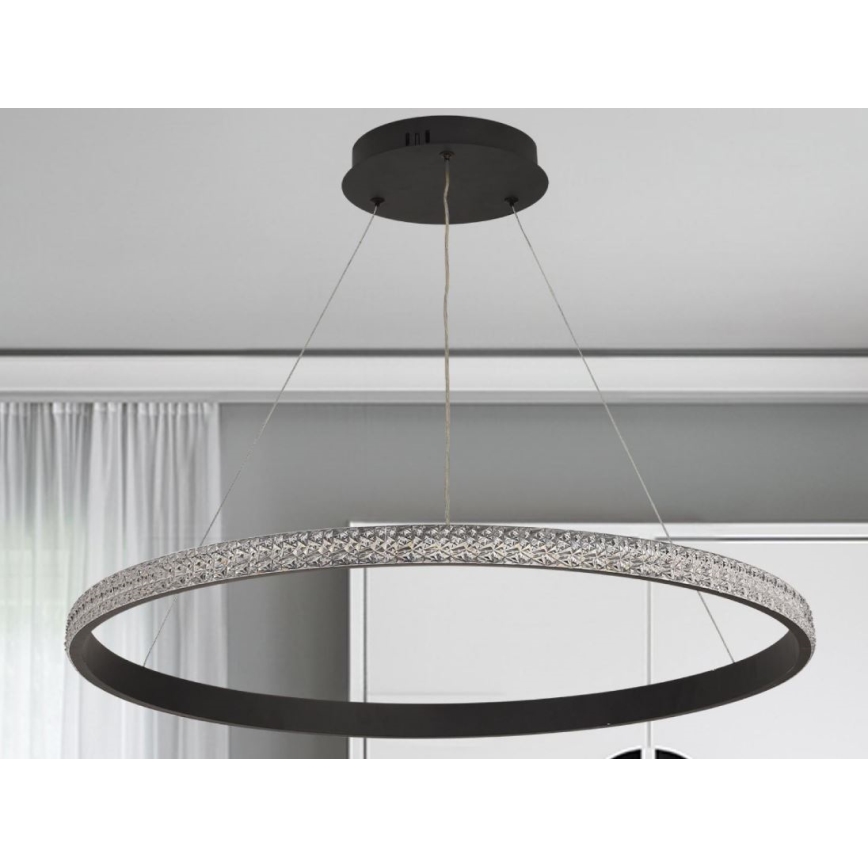 LED Żyrandol ściemnialny na lince LED/55W/230V 3000-6500K + zdalne sterowanie