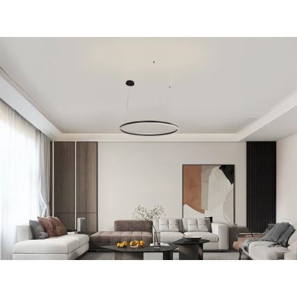 LED Żyrandol ściemnialny na lince LED/55W/230V 3000-6500K + zdalne sterowanie
