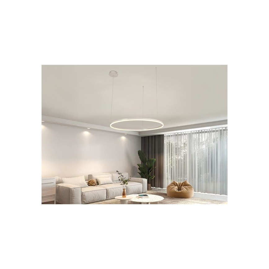 LED Żyrandol ściemnialny na lince LED/55W/230V 3000-6500K + zdalne sterowanie