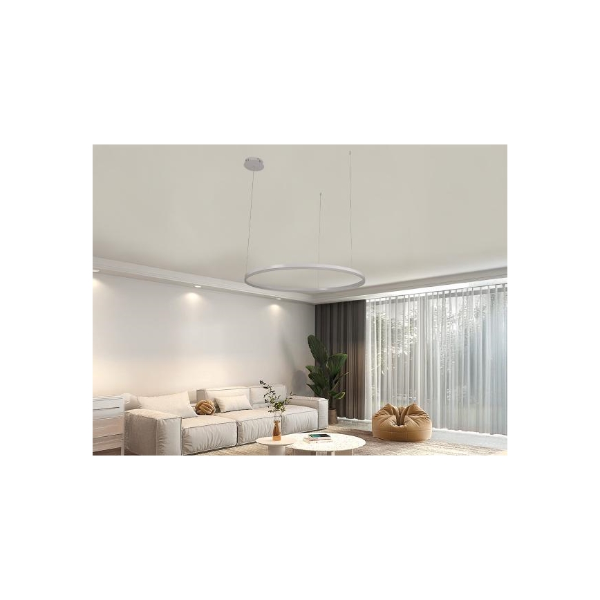 LED Żyrandol ściemnialny na lince LED/55W/230V 3000-6500K + zdalne sterowanie