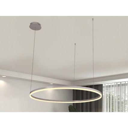 LED Żyrandol ściemnialny na lince LED/55W/230V 3000-6500K + zdalne sterowanie