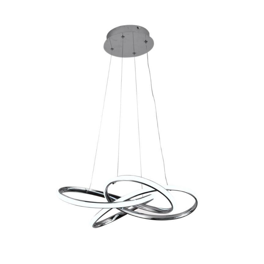 LED Żyrandol ściemnialny na lince LED/65W/230V 3000-6500K chrom + pilot zdalnego sterowania