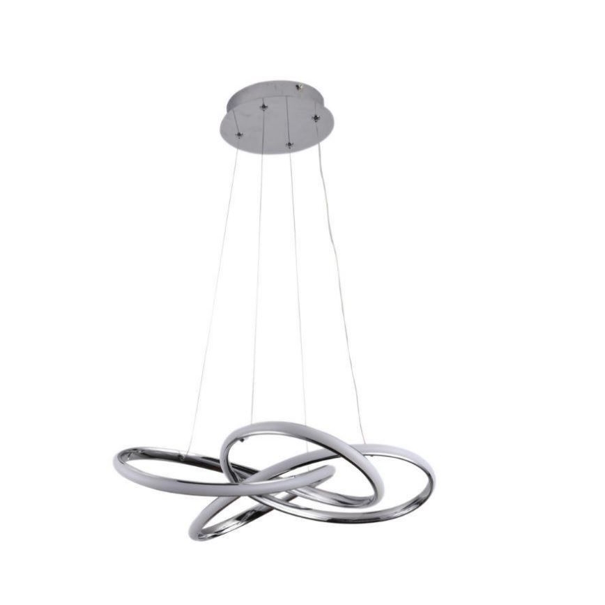 LED Żyrandol ściemnialny na lince LED/65W/230V 3000-6500K chrom + pilot zdalnego sterowania