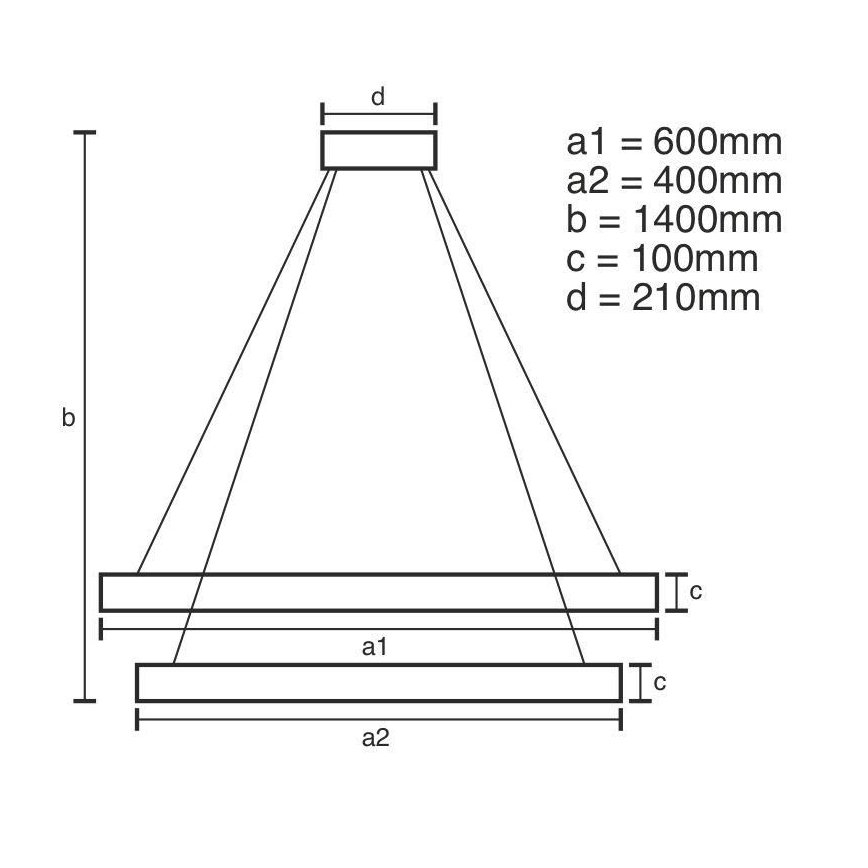 LED Ściemnialny kryształowy żyrandol na lince LED/65W/230V 3000-6500K chrom błyszczący + zdalne sterowanie