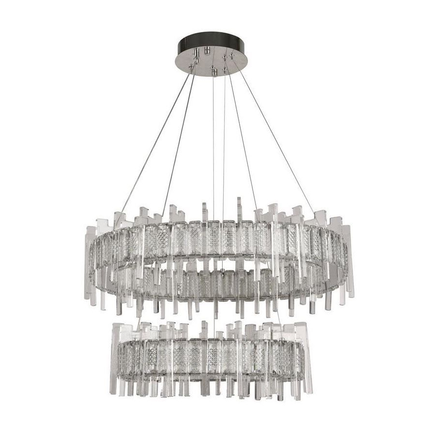 LED Ściemnialna kryształ żyrandol na lince LED/65W/230V 3000-6500K + pilot zdalnego sterowania