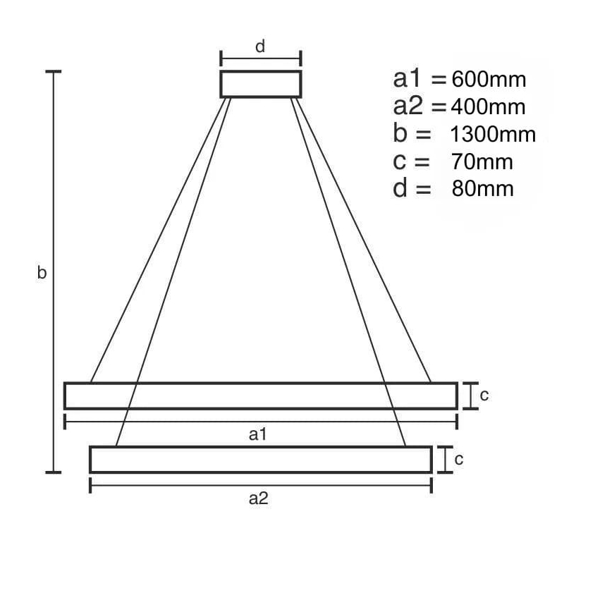 LED Ściemnialna kryształ żyrandol na lince LED/65W/230V 3000-6500K + pilot zdalnego sterowania
