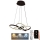 LED Żyrandol ściemnialny na lince LED/65W/230V 3000-6500K śr. 48 cm brązowy + zdalne sterowanie