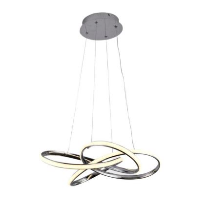 LED Żyrandol ściemnialny na lince LED/65W/230V 3000-6500K śr. 48 cm szary + zdalne sterowanie