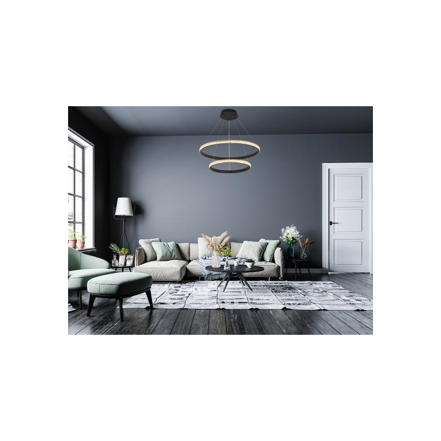 LED Żyrandol ściemnialny na lince LED/65W/230V 3000-6500K + zdalne sterowanie
