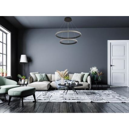 LED Żyrandol ściemnialny na lince LED/65W/230V 3000-6500K + zdalne sterowanie