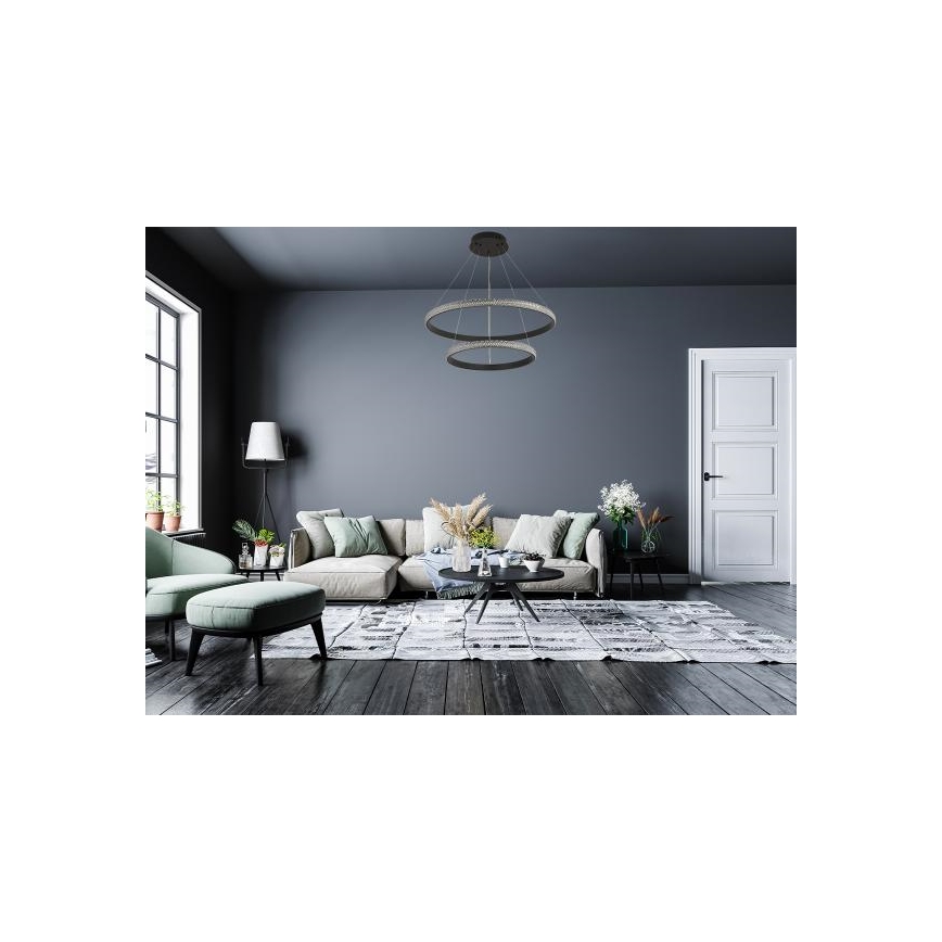 LED Żyrandol ściemnialny na lince LED/65W/230V 3000-6500K + zdalne sterowanie