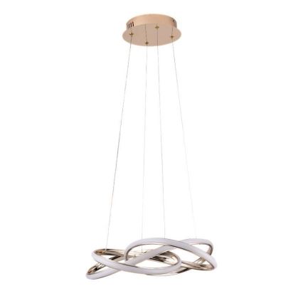LED Żyrandol ściemnialny na lince LED/65W/230V 3000-6500K śr. 48 cm złoty + zdalne sterowanie