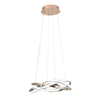 LED Żyrandol ściemnialny na lince LED/65W/230V 3000-6500K śr. 48 cm złoty + zdalne sterowanie