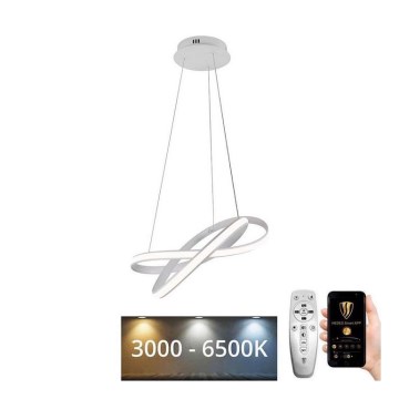 LED Żyrandol ściemnialny na lince LED/70W/230V 3000-6500K biały + pilot zdalnego sterowania