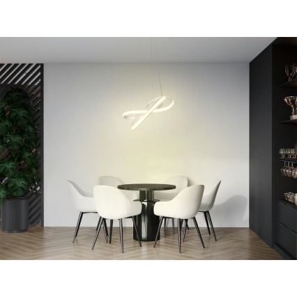 LED Żyrandol ściemnialny na lince LED/70W/230V 3000-6500K biały + pilot zdalnego sterowania